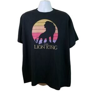 Official Disney The Lion King Simba Black T-shirt 3XL